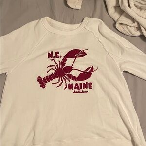 Aerie White Textured Sweatshirt